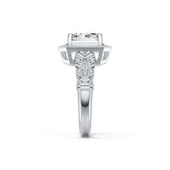 Sterling Silver Semi Mount Ring Setting Emerald OCT 8X8mm DHJ