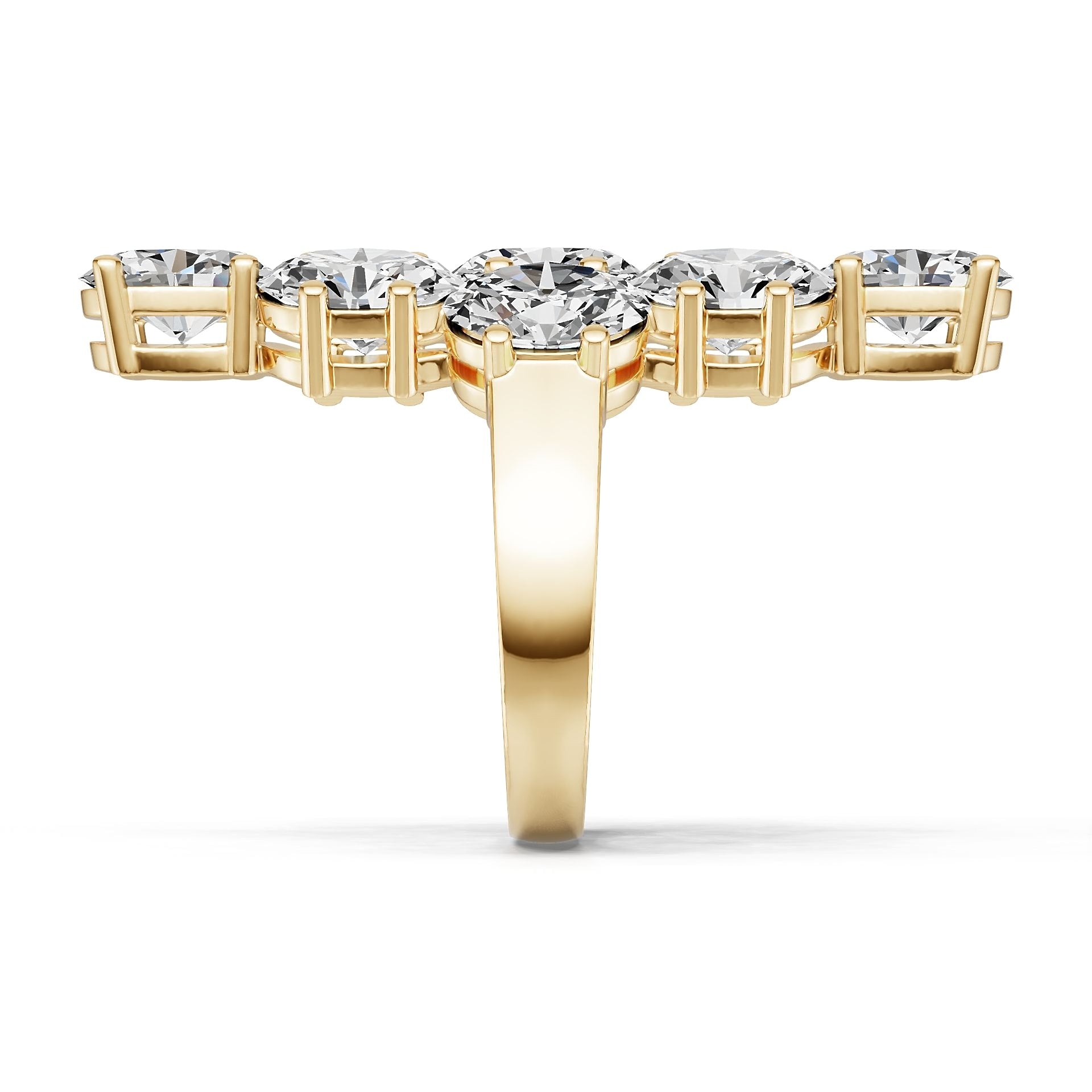 Sterling Silver Semi Mount Ring Setting Round Ro 5x6mm Diamond Accent DHJ