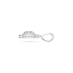 18K Gold Semi Mount Earrings Setting Oval OV 10X8mm Diamond Accent DHJ