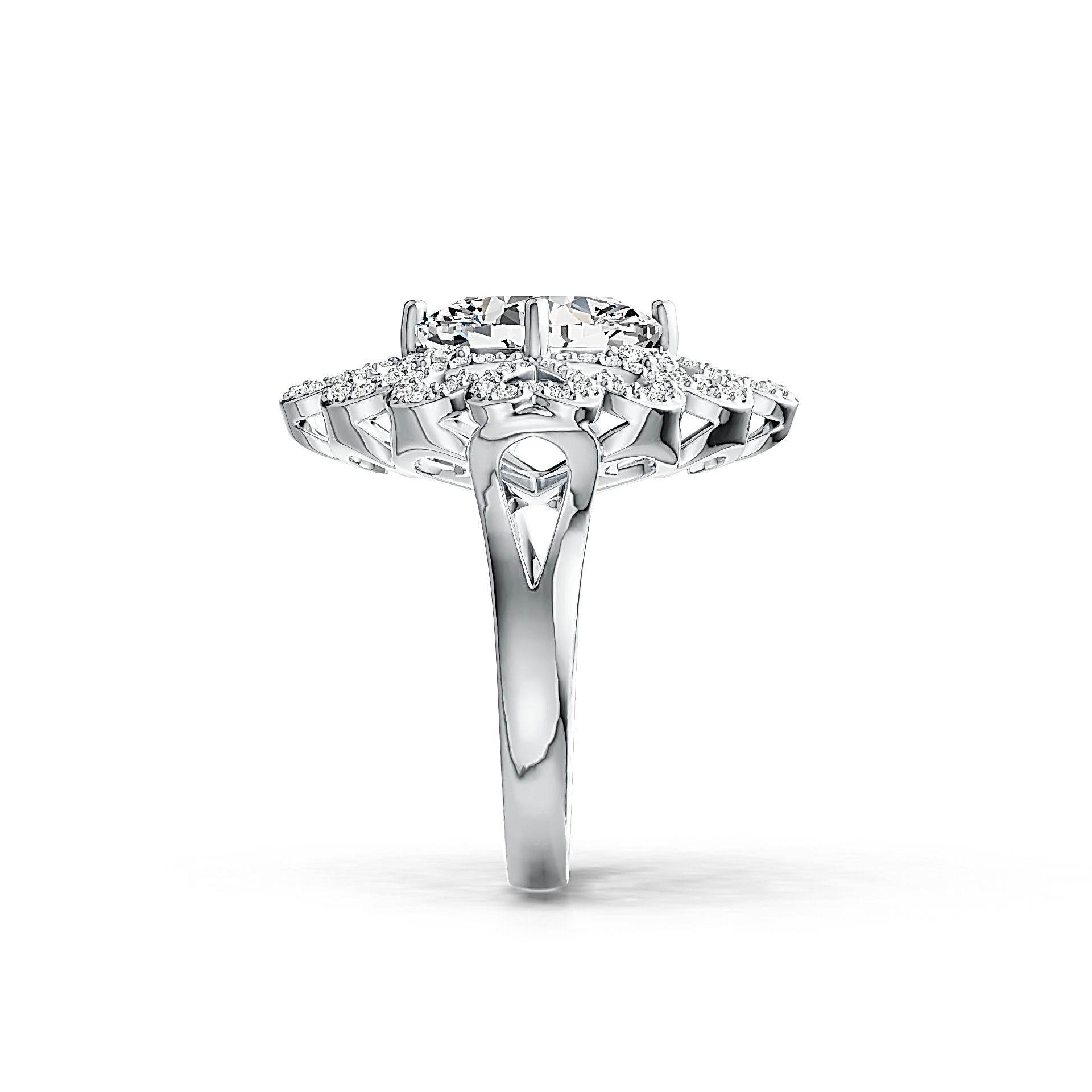 Sterling Silver Semi Mount Ring Setting Cushion CU 10X10mm Vintage Style - Syzjewelry