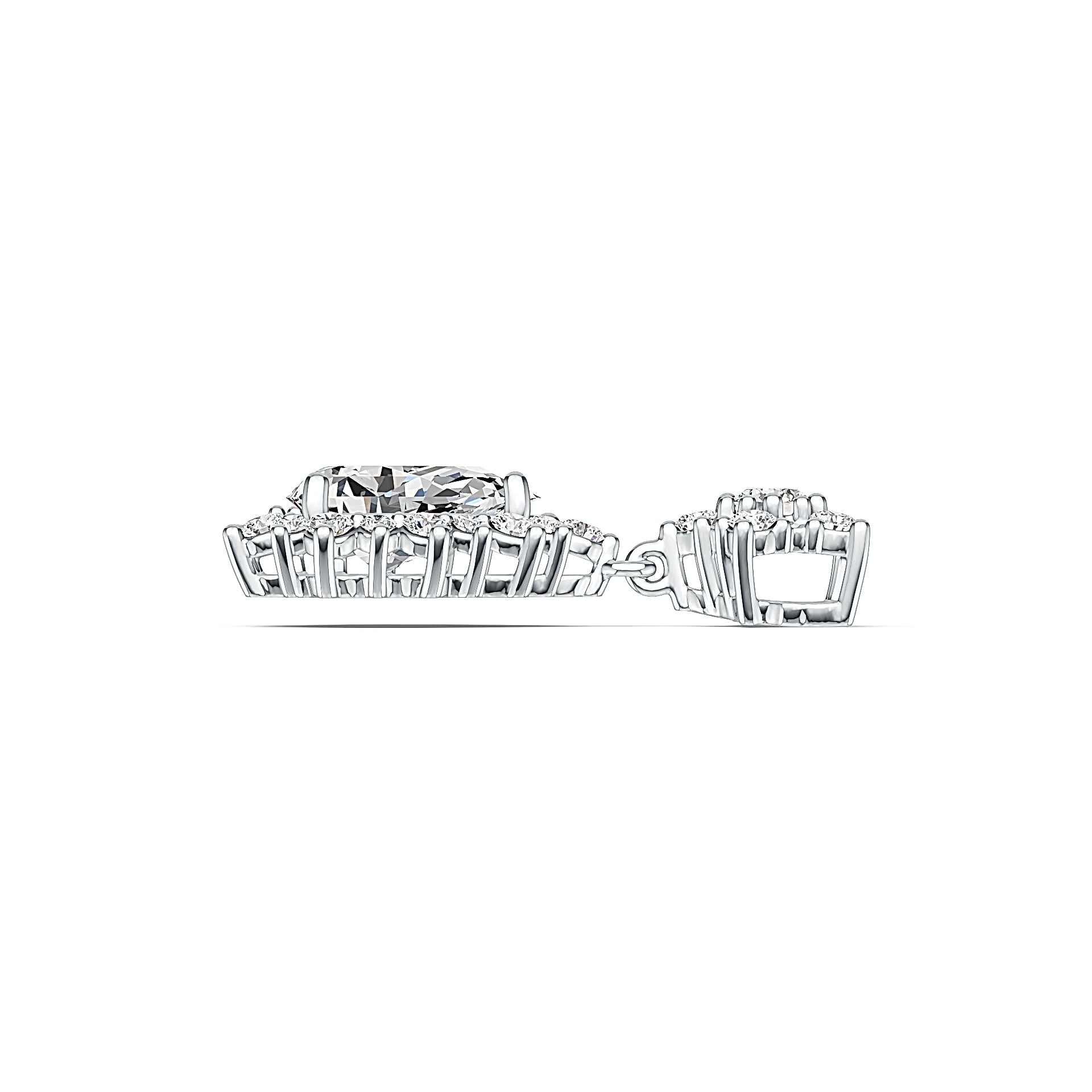 Sterling Silver Semi Mount Pendant Setting Syzjewelry