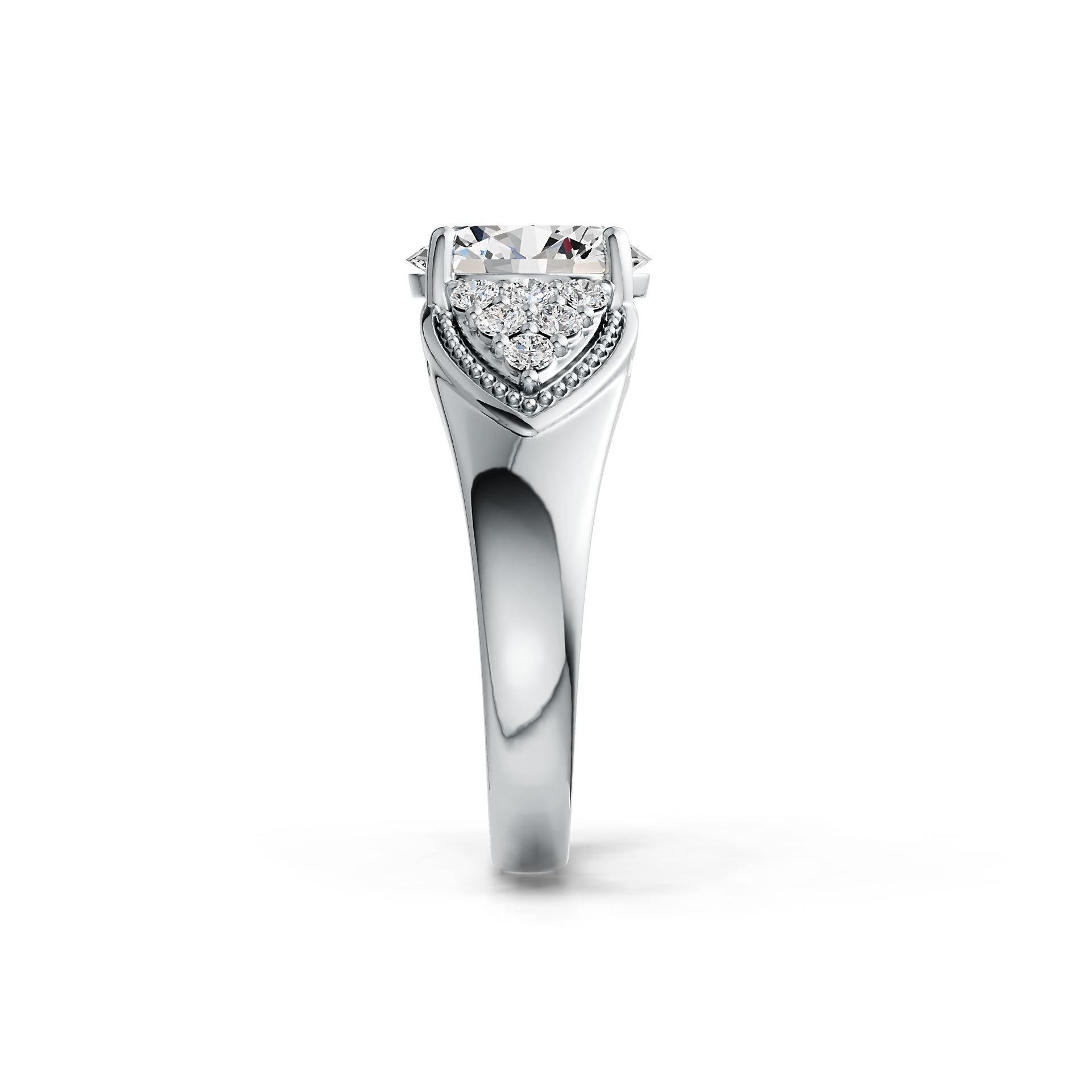 Sterling Silver Semi Mount Ring Setting Oval OV 10X8mm DHJ