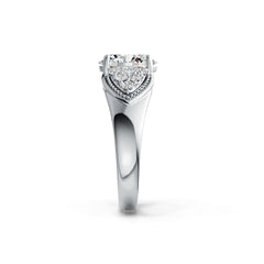 Sterling Silver Semi Mount Ring Setting Oval OV 10X8mm DHJ