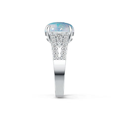 Sterling Silver Semi Mount Ring Setting Round RD 10x10mm Cabochon DHJ