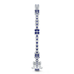 Platinum Semi Mount Bracelet Setting Round Ro 2x2mm Syz Jewelry