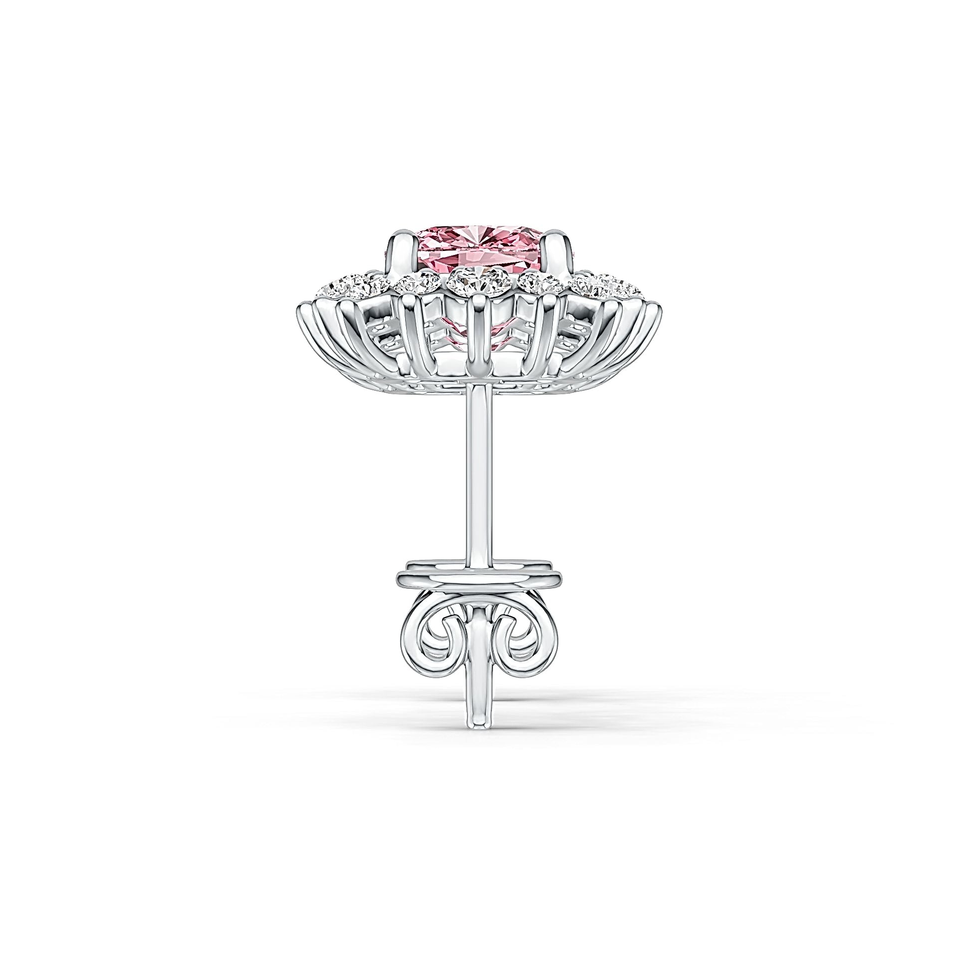 Sterling Silver Semi Mount Earrings Setting Cushion CU 6X6mm Stud Syzjewelry