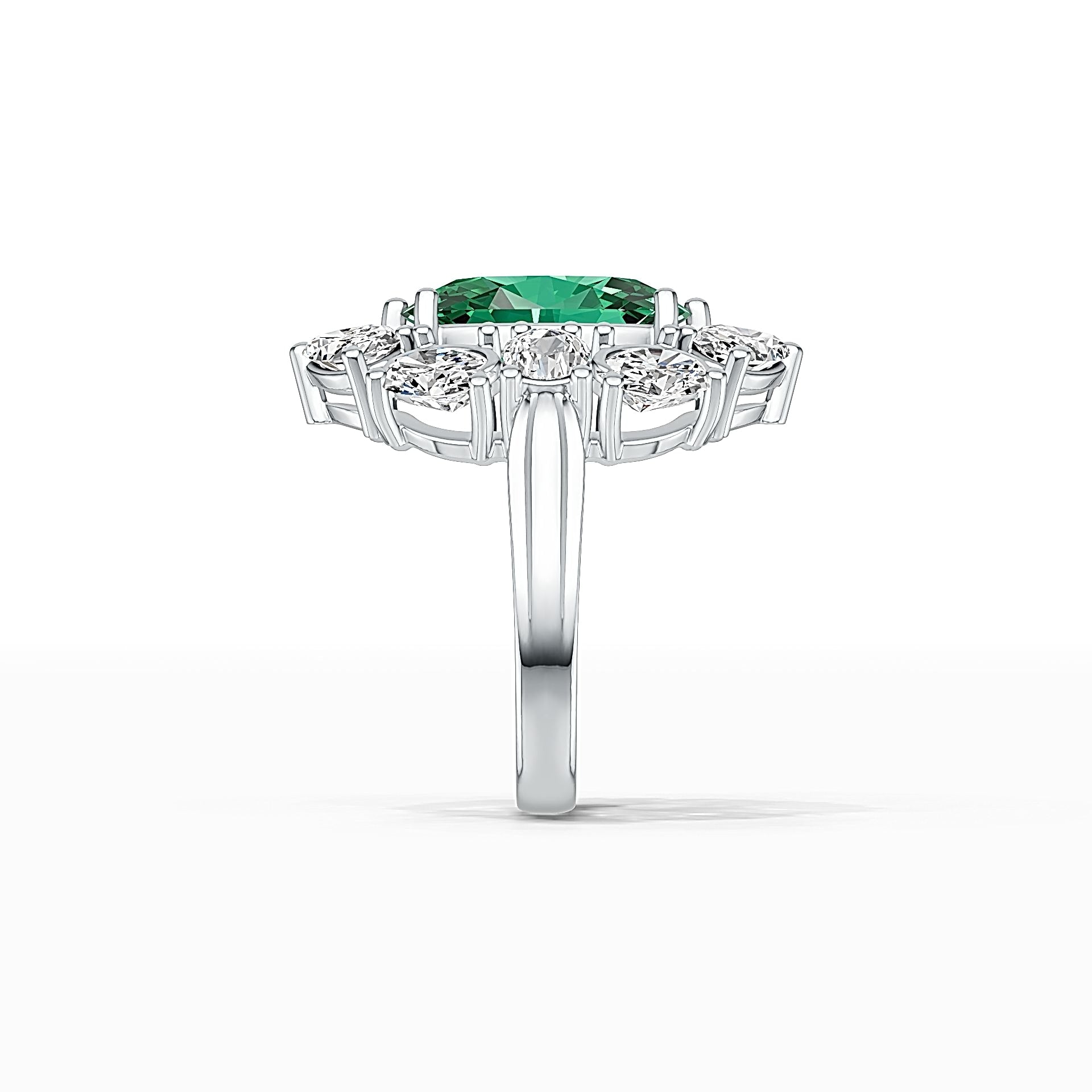 Sterling Silver Semi Mount Ring Setting Oval OV 14X10mm DHJ