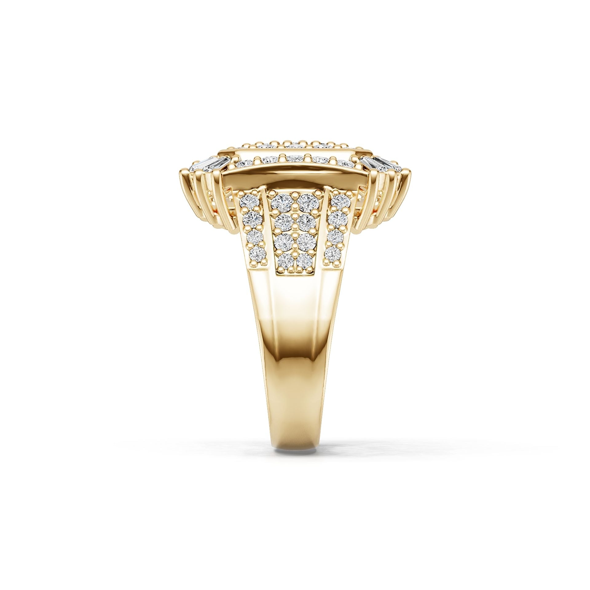 14K Gold Semi Mount Ring Setting Round Ro 2x1mm Syz Jewelry
