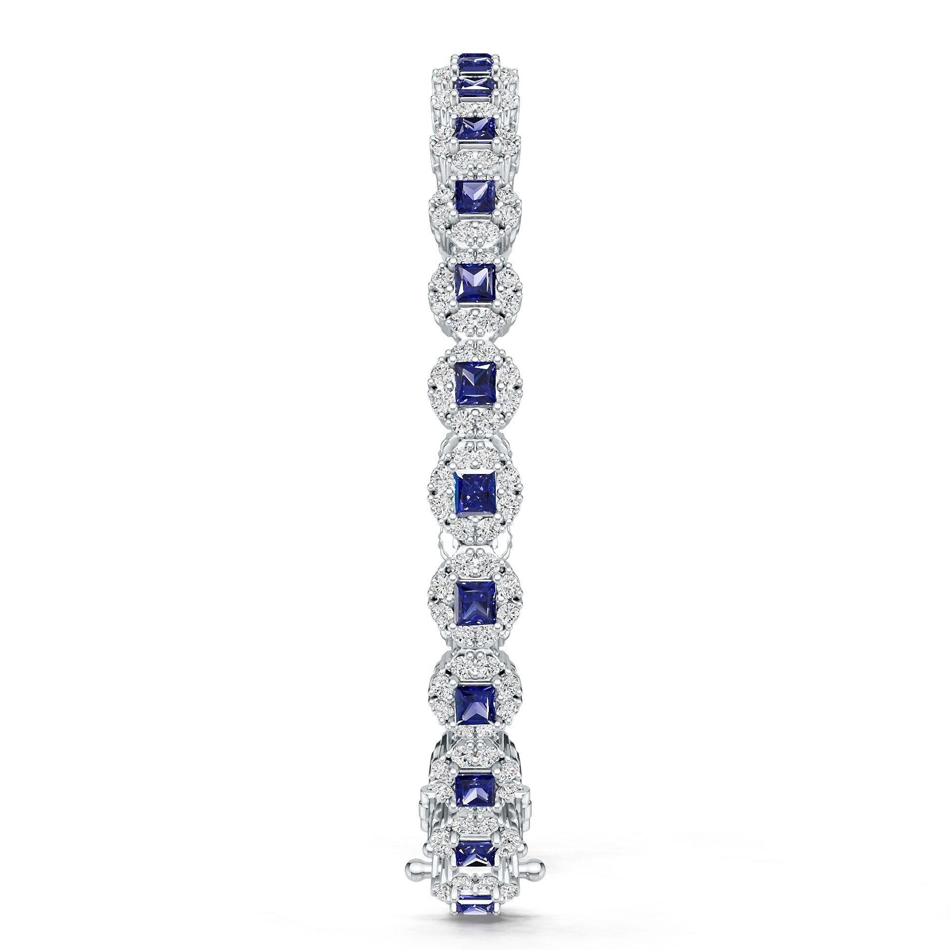 10K Gold Semi Mount Bracelet Setting Round Ro 3x3mm Syz Jewelry