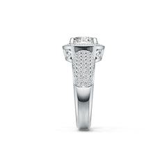 Sterling Silver Semi Mount Ring Setting Round RD 8x8mm DHJ