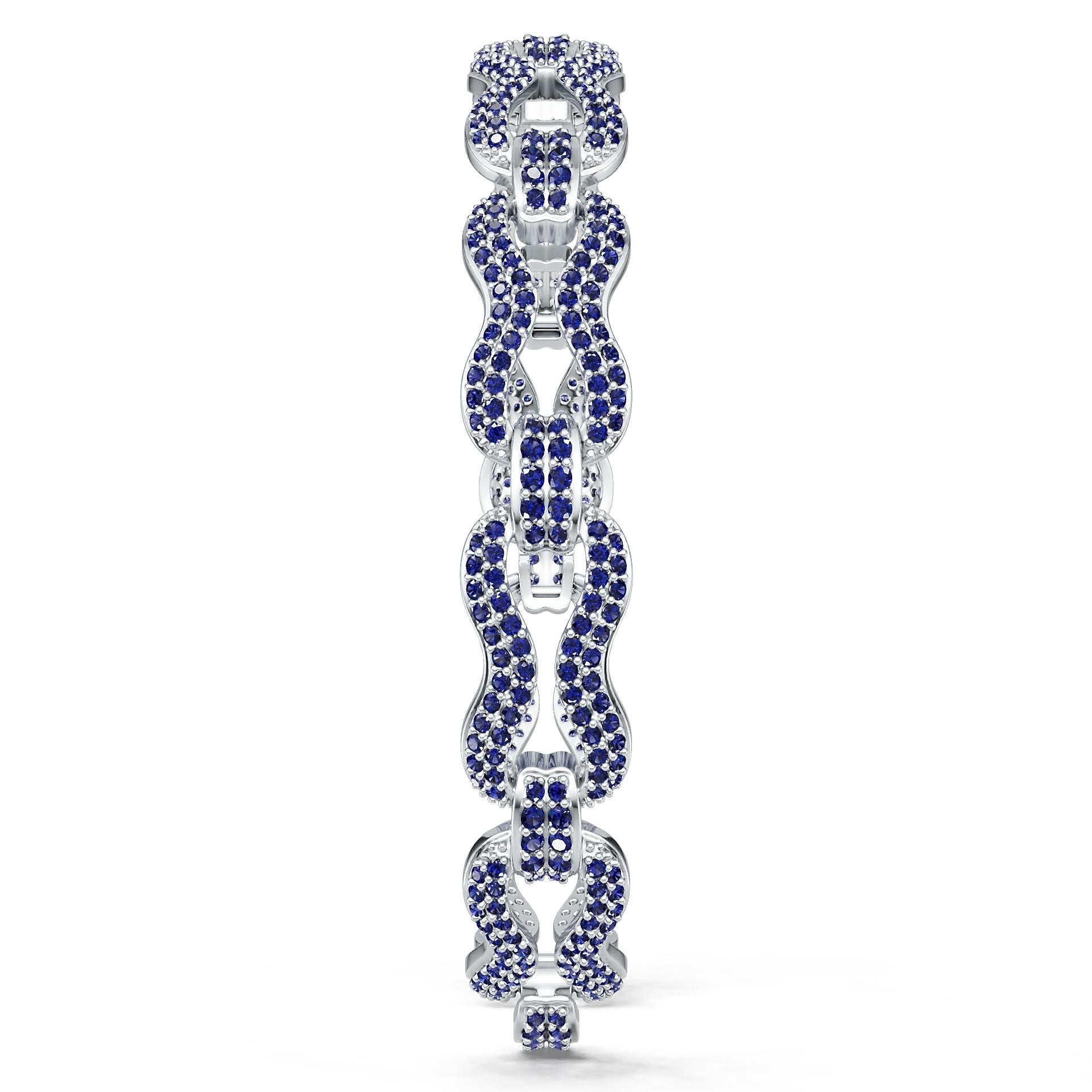 Platinum Semi Mount Bracelet Setting Round Ro Syz Jewelry