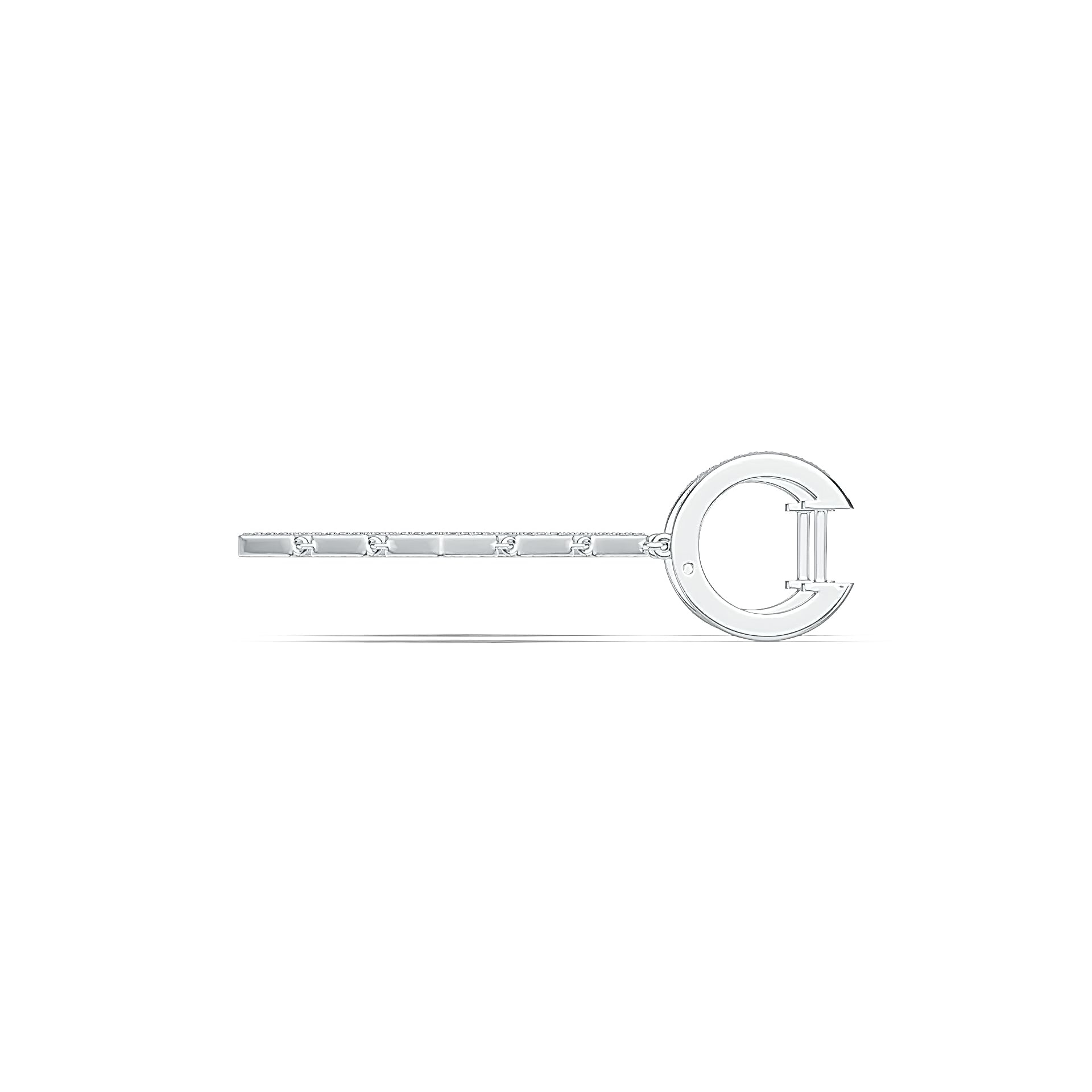14K Gold Semi Mount Earrings Setting Round RD 1.1mm Diamond Accent DHJ