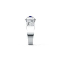 Men's Sterling Silver Semi Mount Ring Setting Round RD 4x4mm Syzjewelry