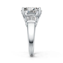 Sterling Silver Semi Mount Ring Setting Round RD 12.5mm DHJ