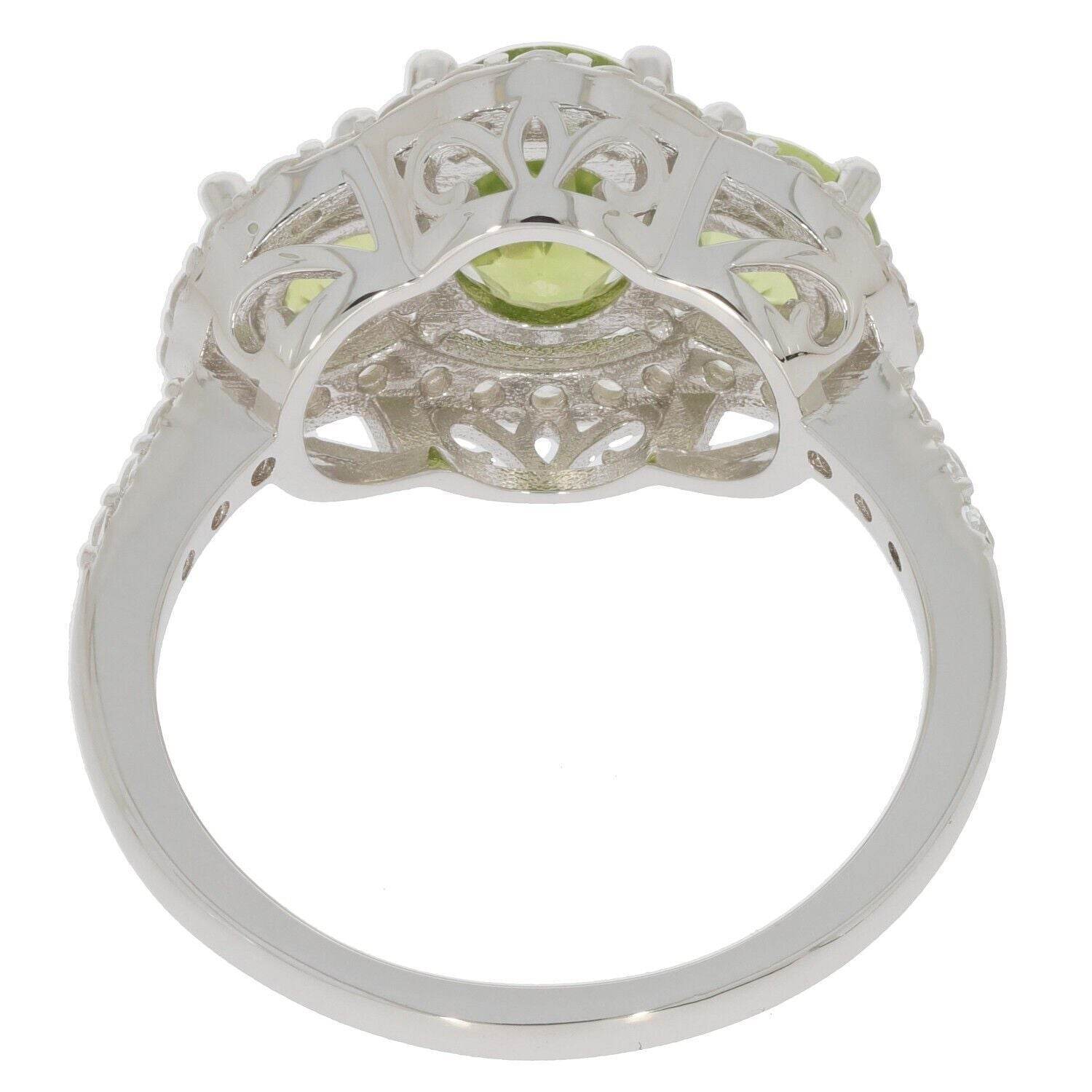 10K Gold Semi Mount Ring Setting Oval OV 8X6mm Round RD 4.5mm 3 stone Moissanite Accent Syzjewelry
