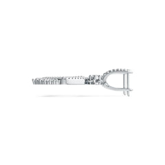 Sterling Silver Kite Drop Earrings with White Topaz or Moissanite DHJ