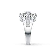 Sterlingsilber Halbfassung Ringfassung Oval OV 6X4mm