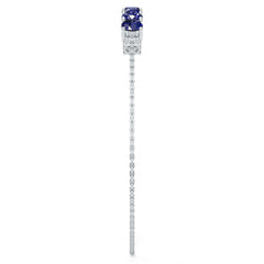 Platinum Semi Mount Bracelet Setting Round Ro Syz Jewelry