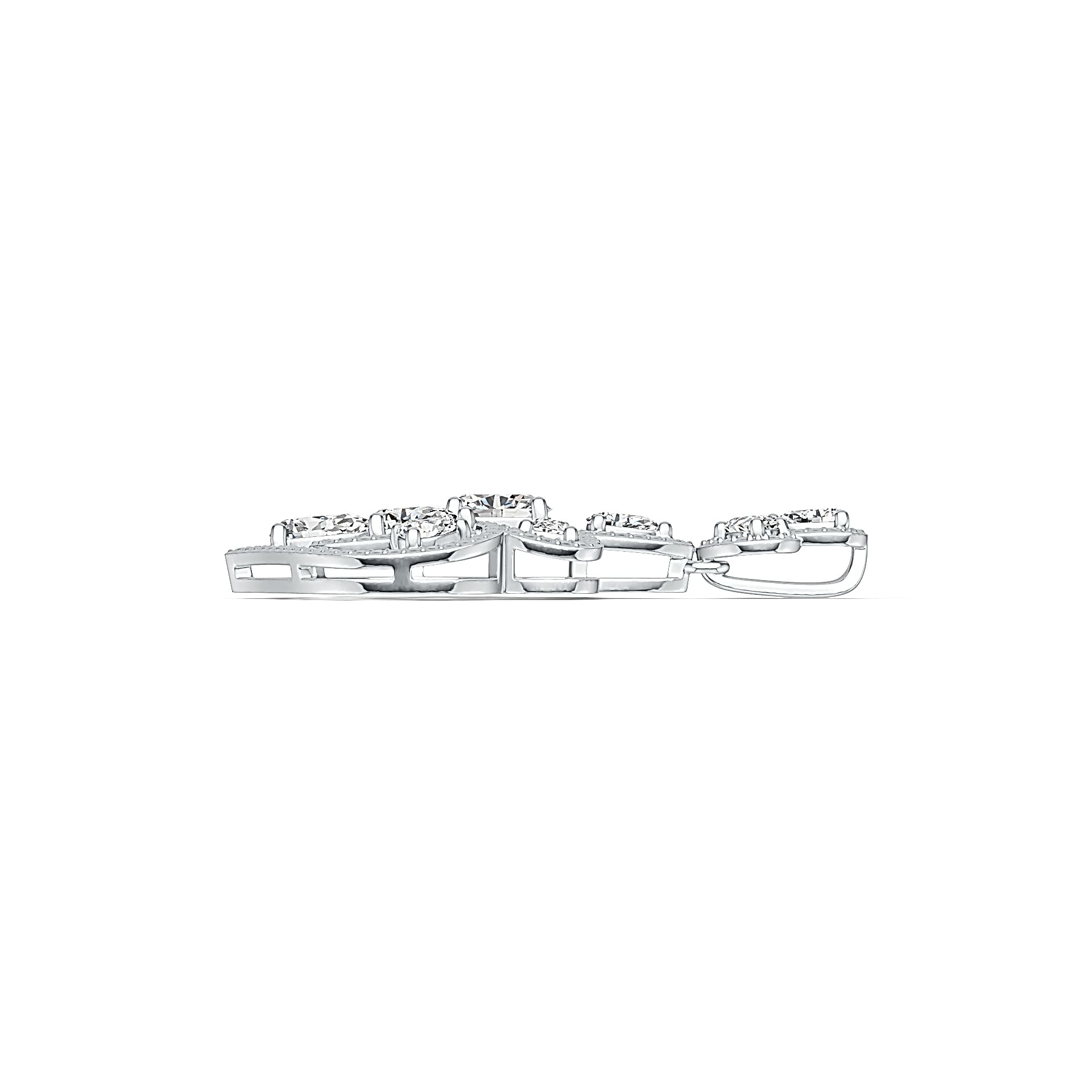 Sterling Silver Semi Mount Pendant Setting Oval OV 7X5mm PE 7X5mm DHJ