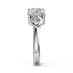 Sterling Silver Semi Mount Ring Setting Princess SQ 5.5X5.5mm DHJ