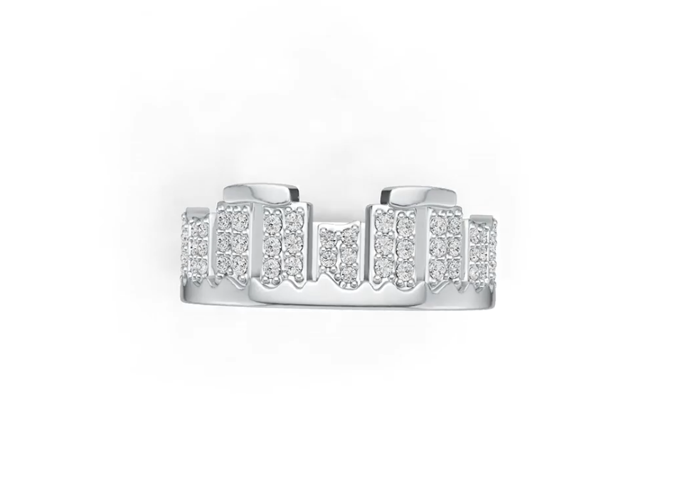 14K Gold Semi Mount Ring Setting Round RD 1.2mm Diamond Accent DHJ