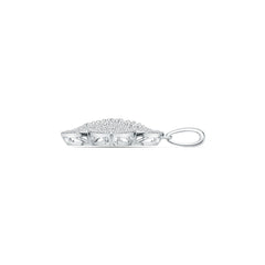 Sterling Silver Semi Mount Pendant Setting Round RD 3.5mm DHJ