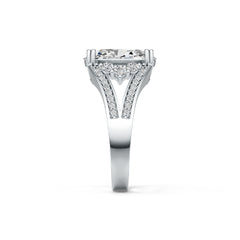 Sterling Silver Semi Mount Ring Setting Oval OV 14X10mm Split Shank DHJ