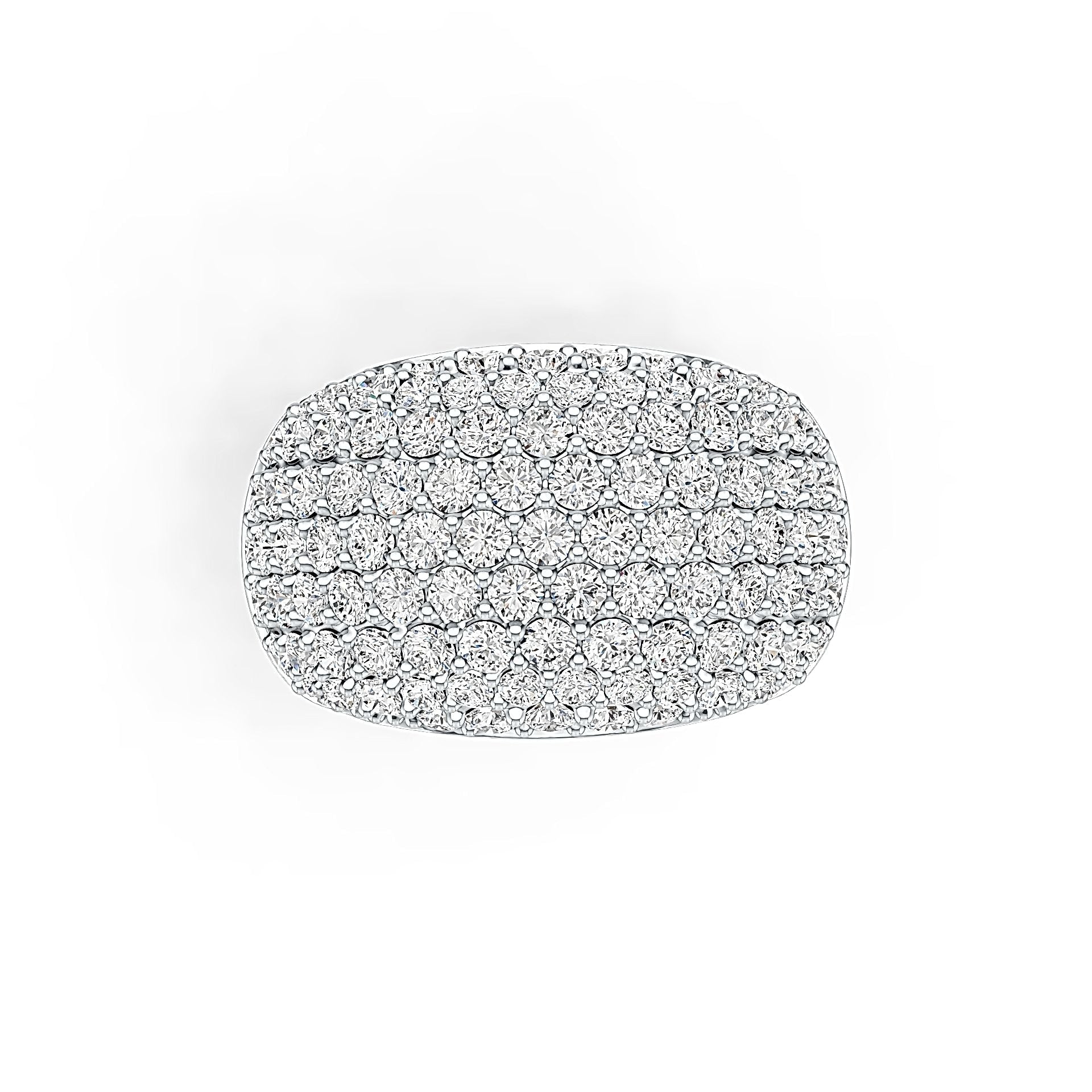 14K Gold Semi Mount Ring Setting Round RD 2x2mm Diamond Accent DHJ