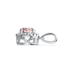 Sterling Silver Semi Mount Pendant Setting Round RD 6X6mm Halo Syzjewelry