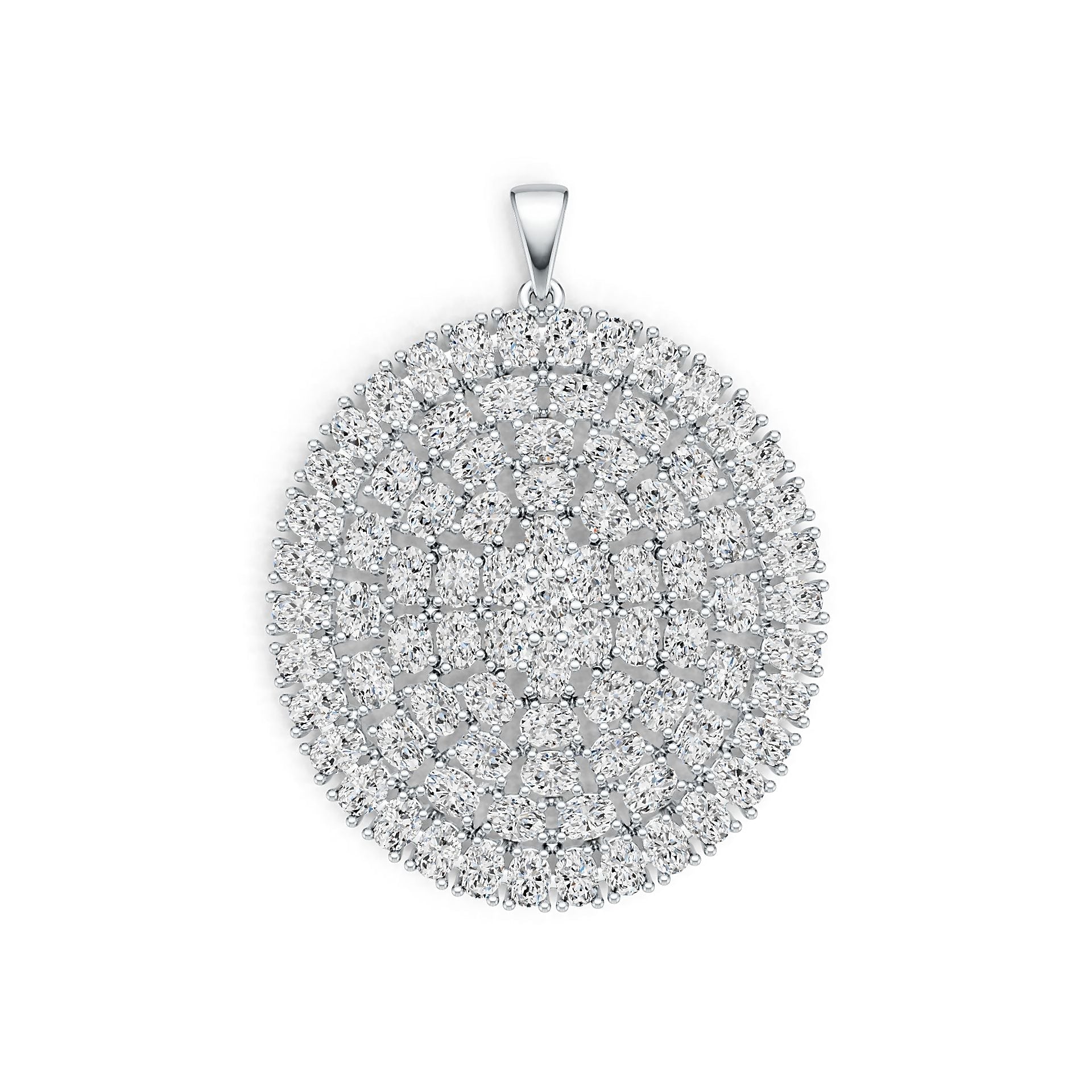 10K Gold Semi Mount Pendant Setting Oval OV 4X3mm DHJ