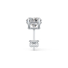 Sterling Silver Semi Mount Earrings Setting Round RD 7.5mm DHJ