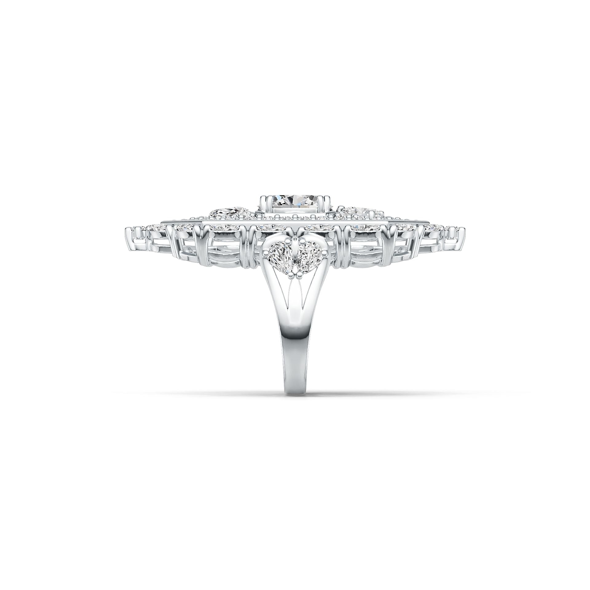 Sterling Silver Semi Mount Ring Setting Oval OV 9X7mm Art Deco Syzjewelry