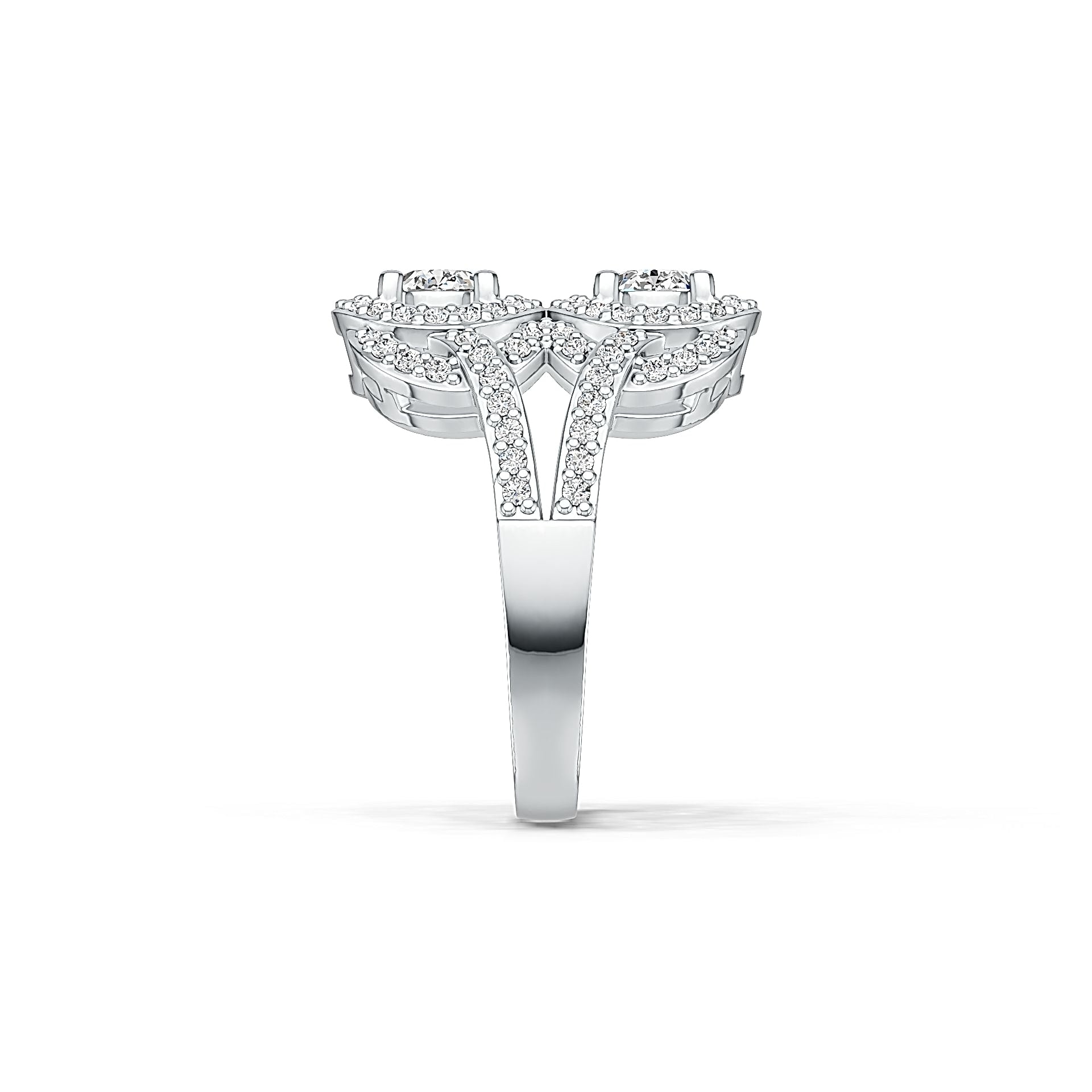 Sterling Silver Semi Mount Ring Setting Oval OV 7X5mm with White Topaz - Syzjewelry