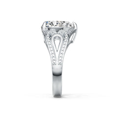 Sterling Silver Semi Mount Ring Setting Pear PE 12X10mm DHJ