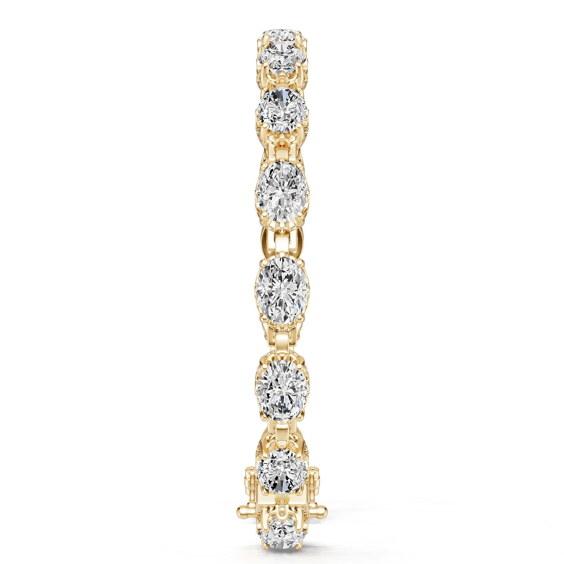 Platinum Semi Mount Bracelet Setting Oval Ov 8x6mm Syz Jewelry