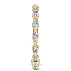 Platinum Semi Mount Bracelet Setting Oval Ov 8x6mm Syz Jewelry
