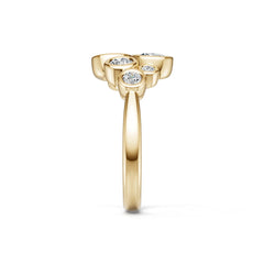 10K Gold Semi Mount Ring Setting Round Ro 4x4mm Moissanite Accent Syz Jewelry