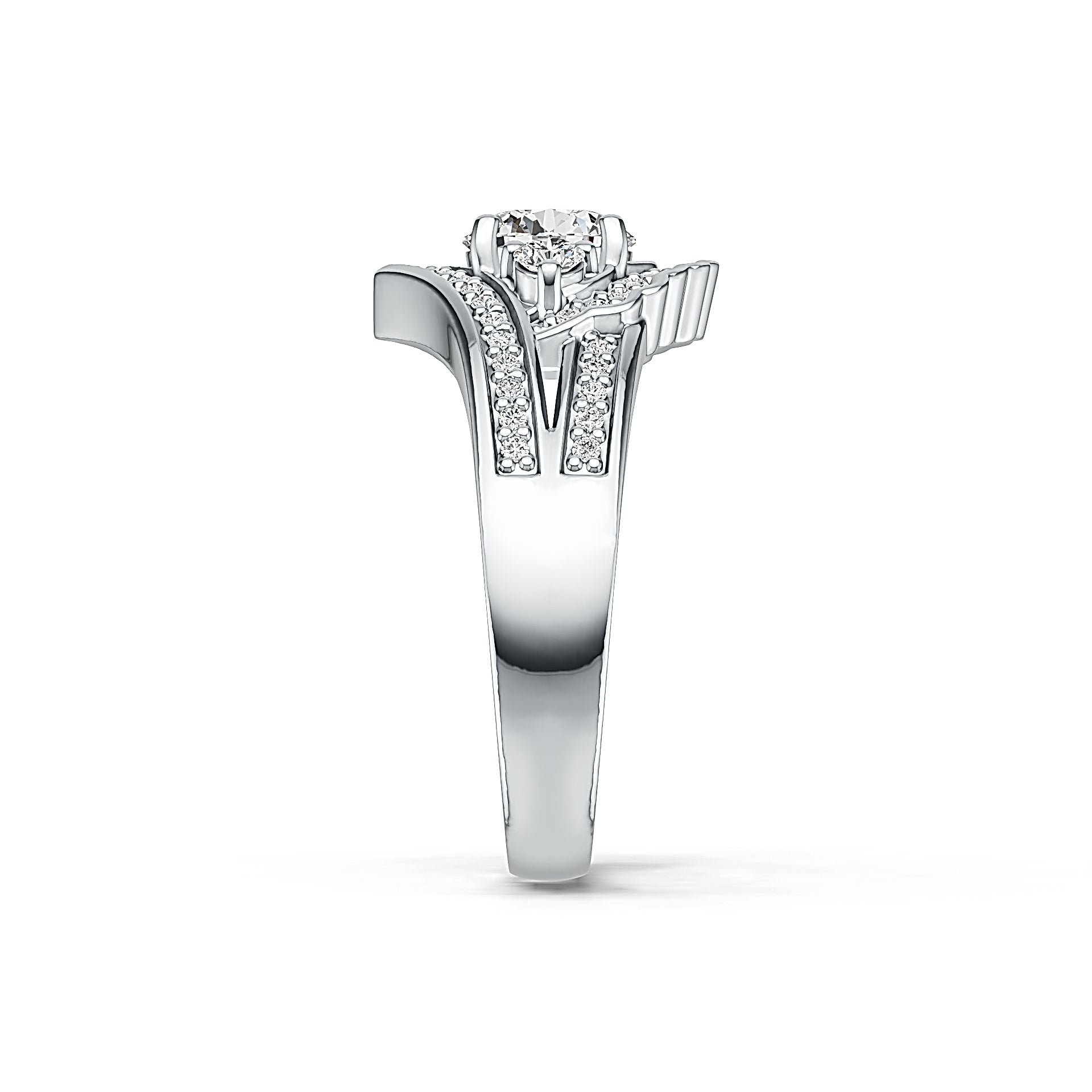 Sterling Silver Semi Mount Ring Setting Round RD 6x6mm DHJ