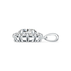 Sterling Silver Semi Mount Pendant Setting Oval OV 7X5mm with White Topaz DHJ
