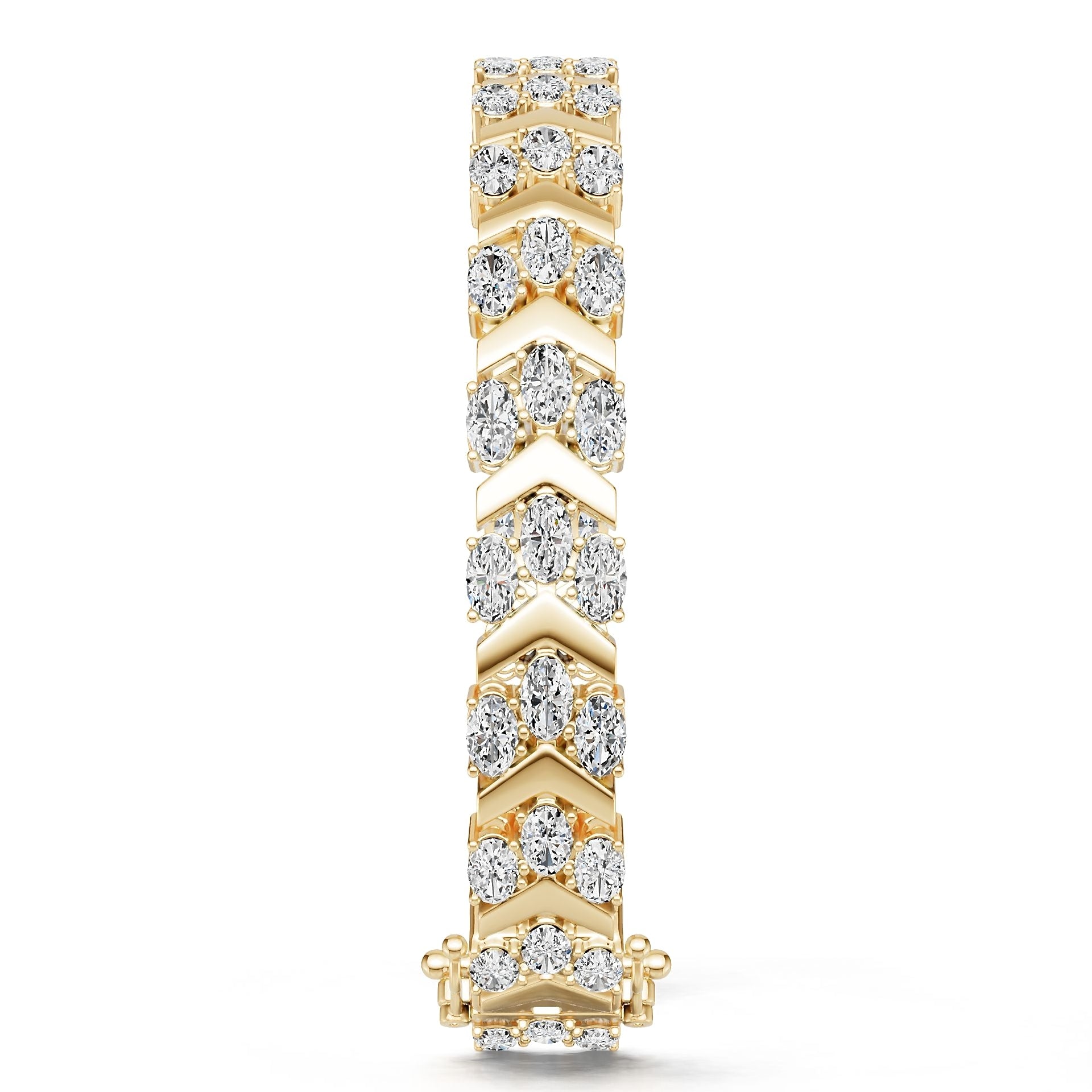 Platinum Semi Mount Bracelet Setting Oval Ov 5x3mm Syz Jewelry