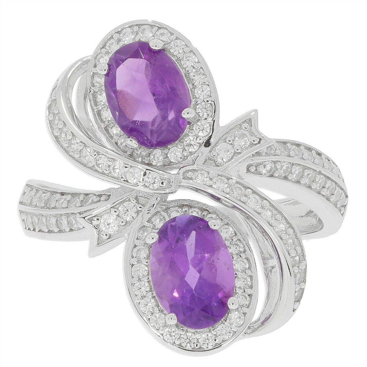 18K Gold Semi Mount Ring Setting Oval OV 7X5mm Twin Stone Cluster Ring Diamond Accent DHJ