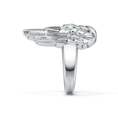 Platinum Semi Mount Ring Setting Round Ro 6x6mm Syz Jewelry