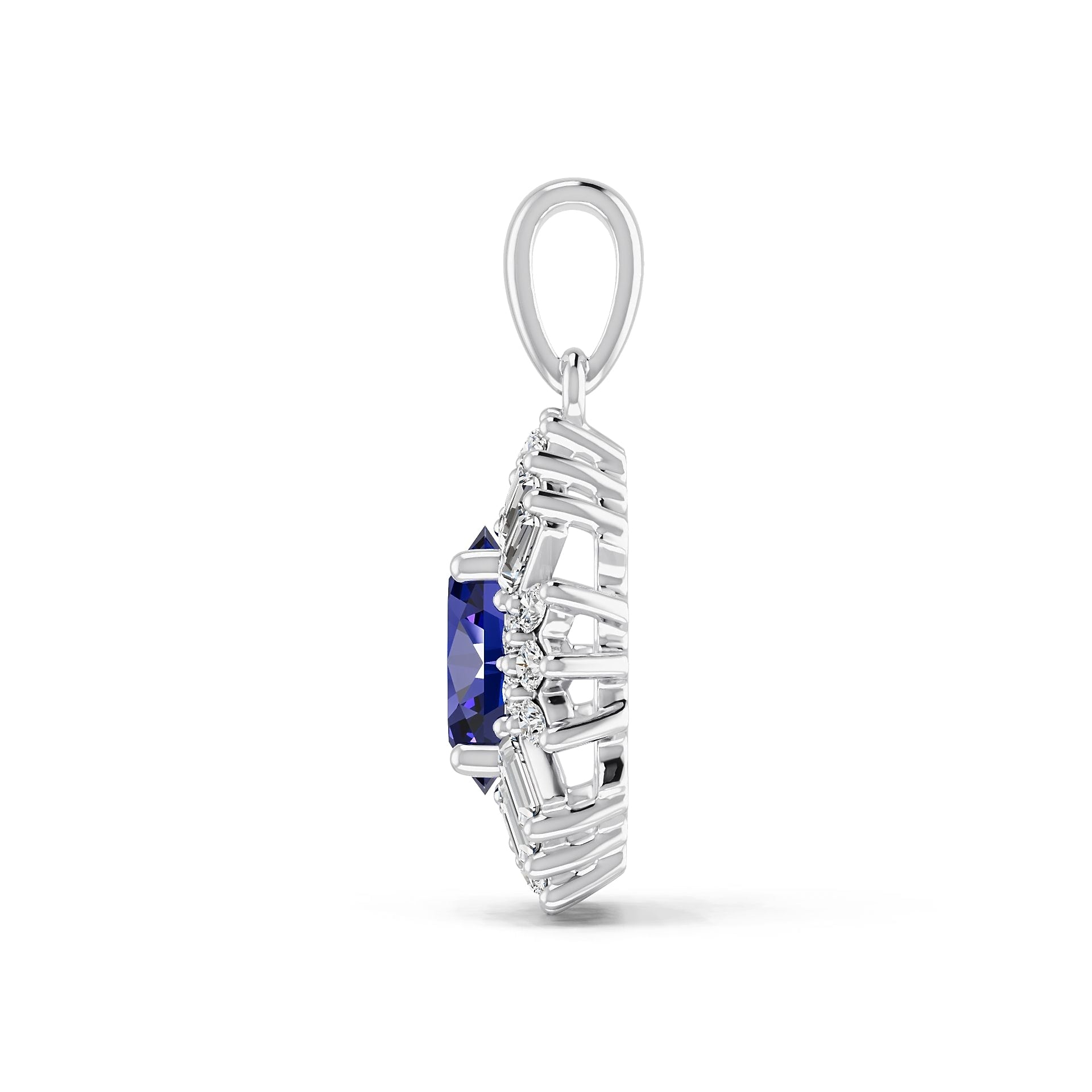 Sterling Silver Semi Mount Pendant Setting Oval Ov 8x6mm Syz Jewelry