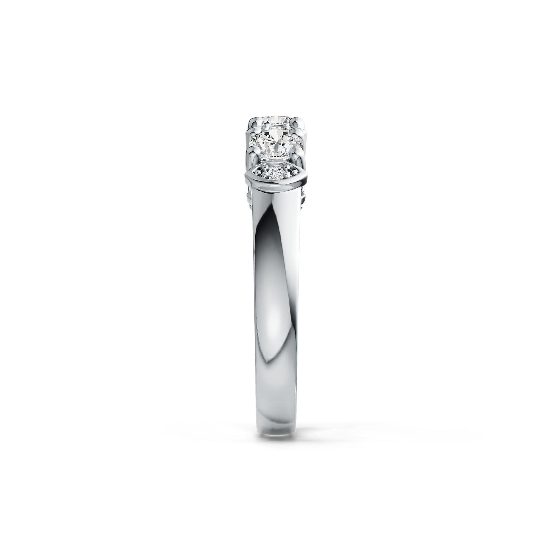 Sterling Silver Semi Mount Ring Setting Round RD 4x4mm DHJ