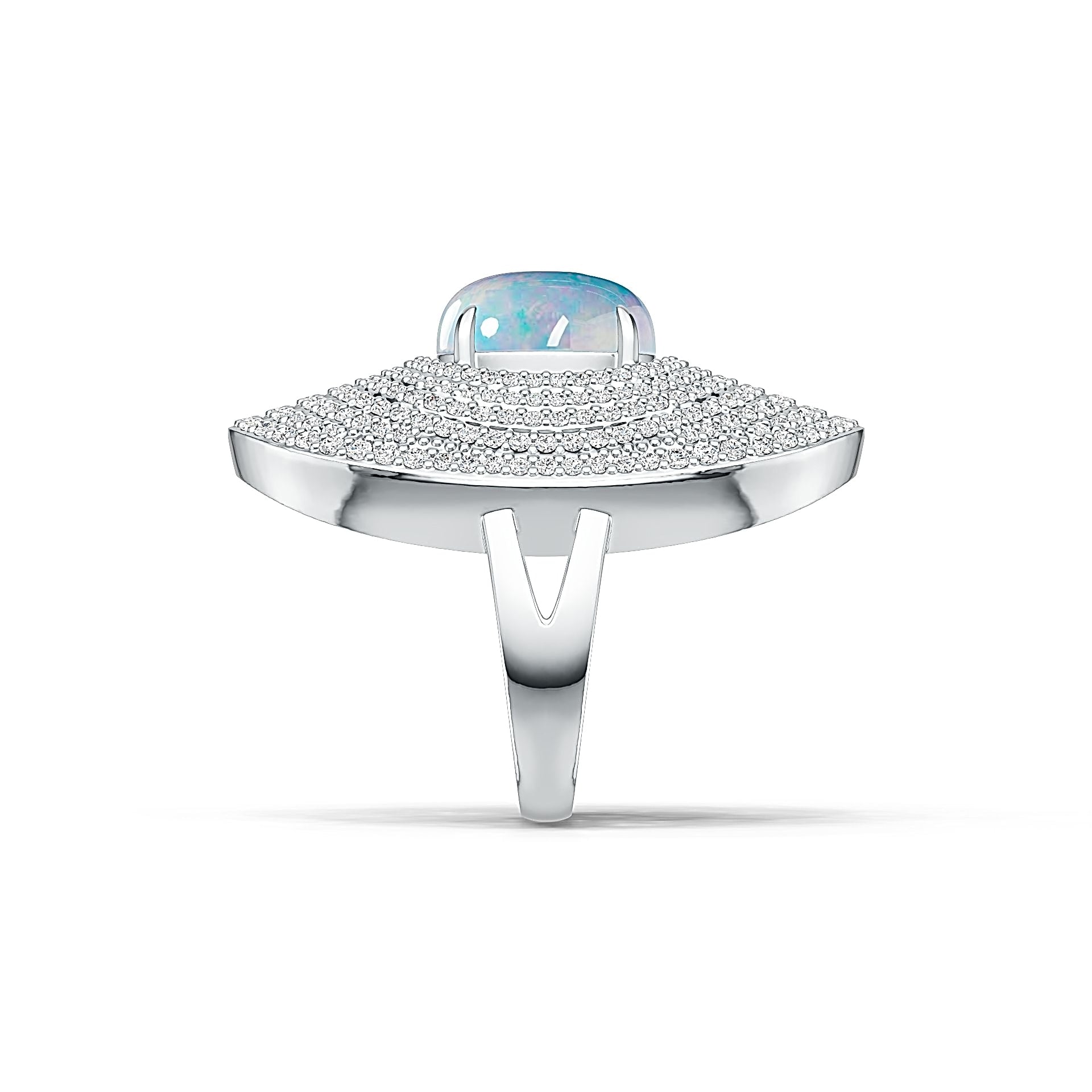 Sterling Silver Semi Mount Ring Setting Oval OV 12X10mm DHJ