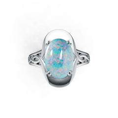 14K Gold Semi Mount Ring Setting Oval OV 14X10mm Cabochon DHJ