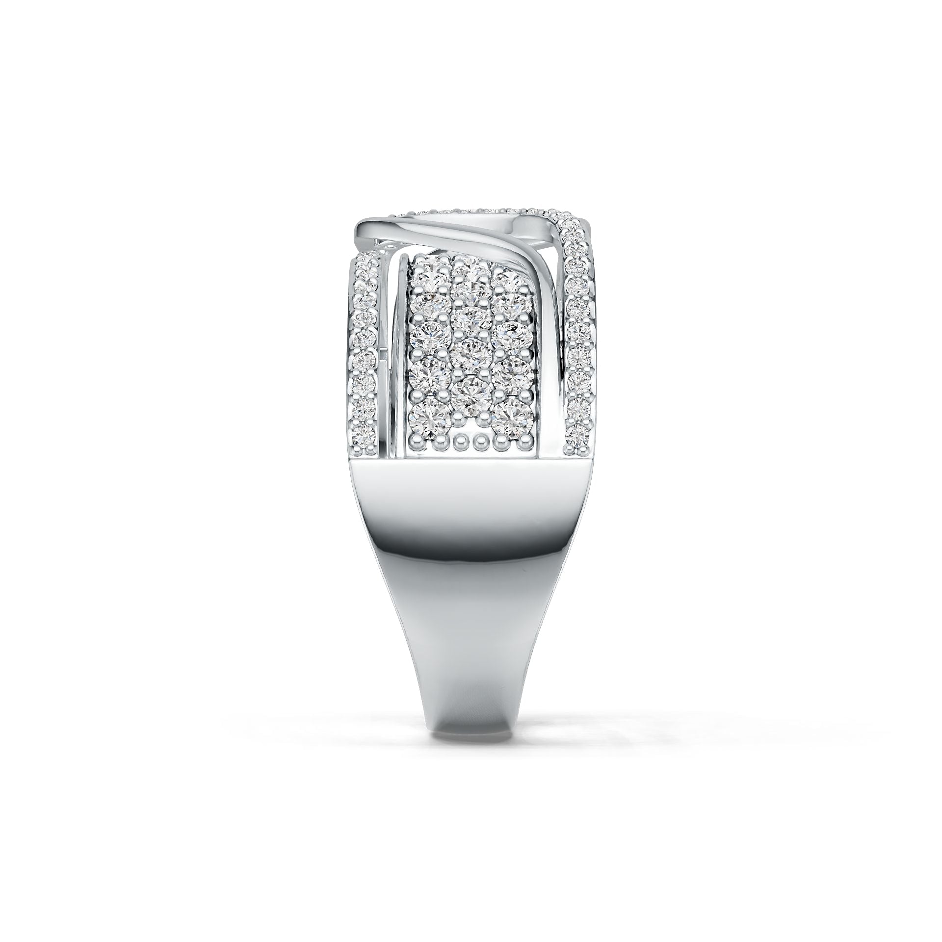 Sterling Silver Semi Mount Ring Setting Round RD 2x2mm DHJ