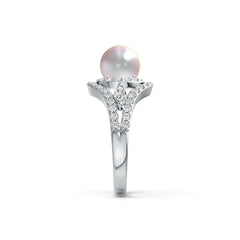 Sterling Silver Semi Mount Ring Setting Round RD 8.5mm DHJ