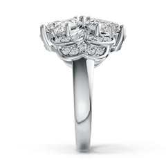 Sterling Silver Semi Mount Ring Setting Heart HT 7X7mm DHJ