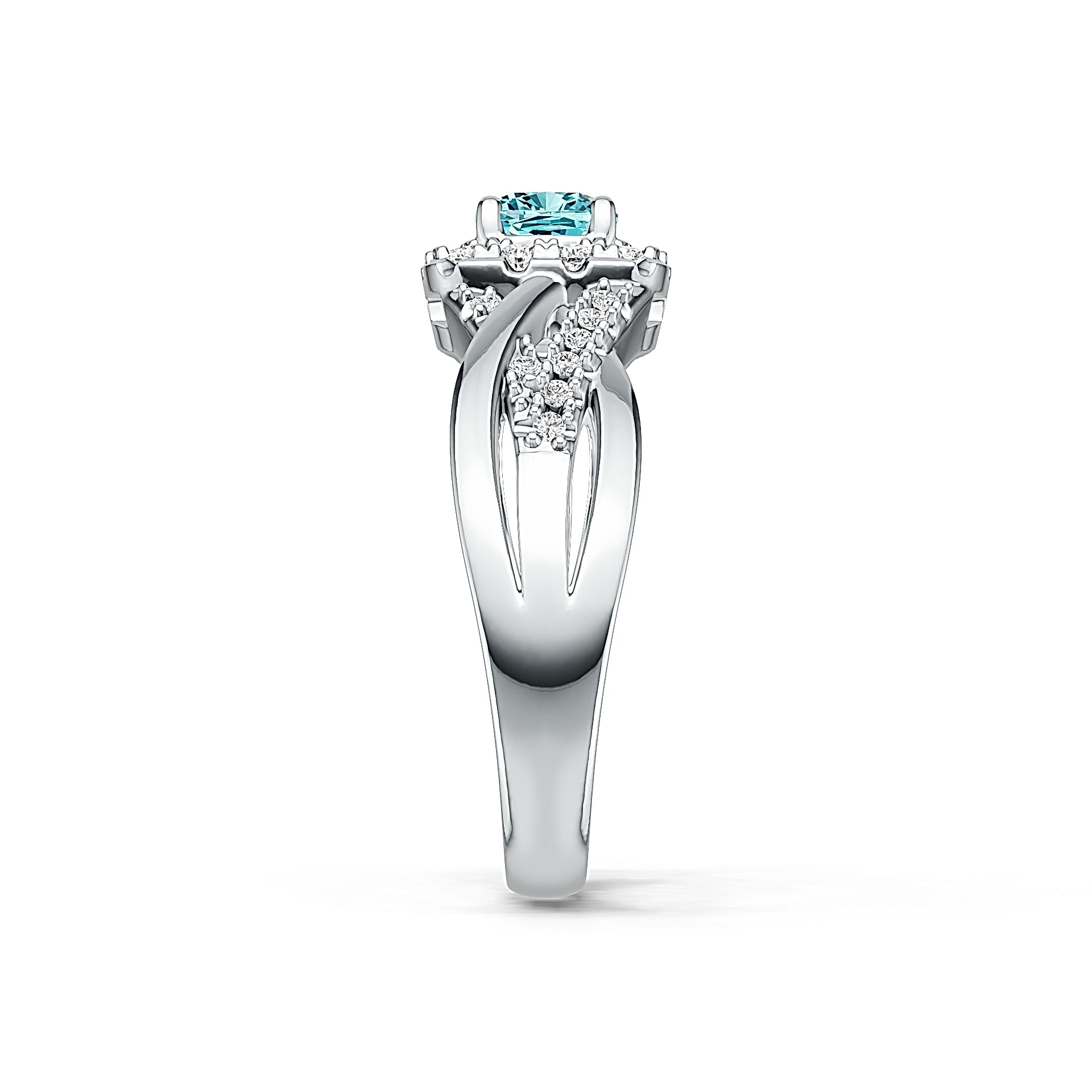 Sterling Silver Semi Mount Ring Setting Cushion CU 5X5mm Syzjewelry